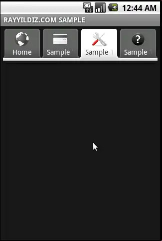 Android Sample Tab